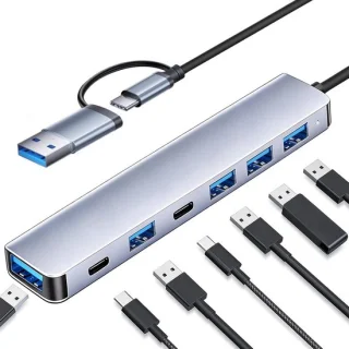 7-in-1 USB-C Hub - Compacte Adapter