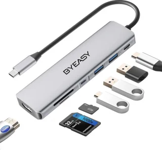 7-in-1 USB-C Hub - Type-C adapter