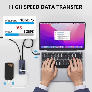 7-in-1 USB-C Hub voor laptop