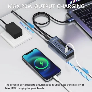 7-in-1 USB-C Hub voor laptop