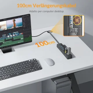 7-poorts USB 3.0 Hub