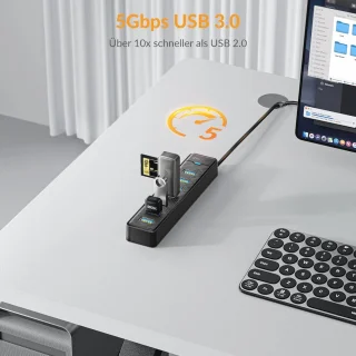 7-poorts USB 3.0 Hub