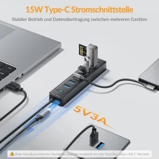 7-poorts USB 3.0 Hub