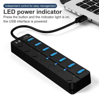 7-poorts USB 3.0-hub