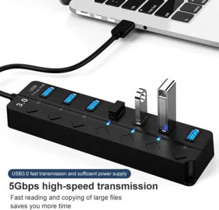 7-poorts USB 3.0-hub