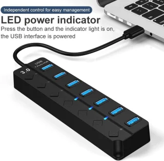 7-poorts USB 3.0 hub