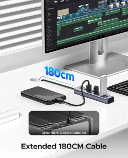 7-poorts USB 3.0 hub met Type-C
