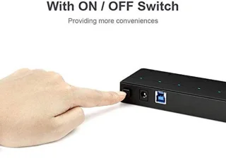 7-poorts USB 3.0-hub met voeding