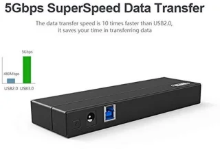 7-poorts USB 3.0-hub met voeding