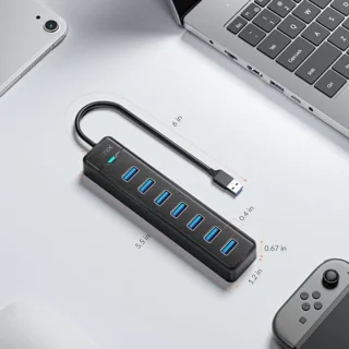 7-poorts USB 3.0 Hub