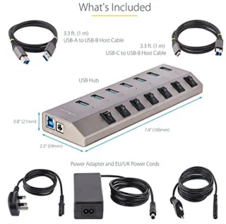 7-Poorts USB-C Hub
