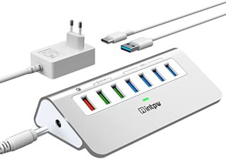 De 7-poorts USB-hub in één oogopslag