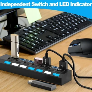 7-poorts USB-hub