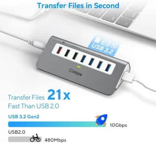 7-poorts USB-hub