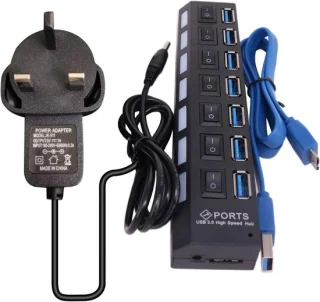 7-poorts USB-hub (USB 3.0/2.0)