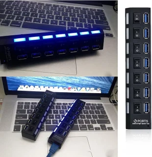 7-Poorts USB-hub