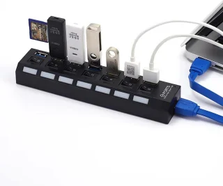7-Poorts USB-hub