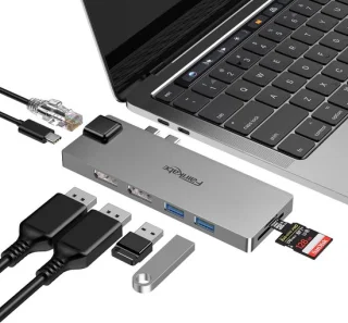 8-in-1 USB-C hub adapter
