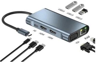 8 in 1 usb type-c docking station (BYL-2311)