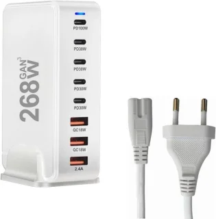 8-poorts USB-C power hub