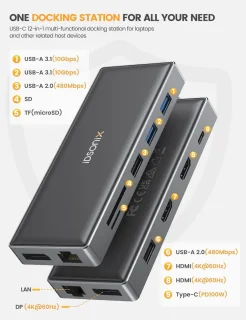 9-in-1 USB-hub