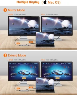 A-KONIC© 11-in-1 Docking Station Spacegrey