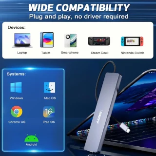 A-KONIC 8-in-1 USB-C Docking Station