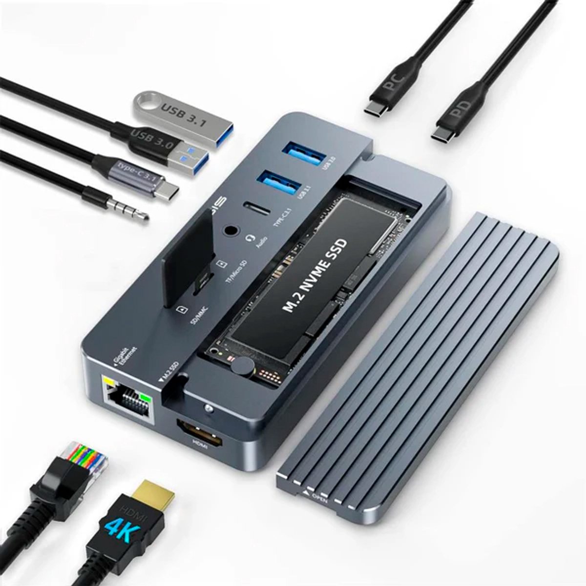 Wat vinden we goed aan de Acasis 10-in-1 SSD Hub Docking Station