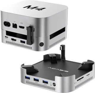 De Acasis Mac mini M4 Dock & Dual-Bay SSD Enclosure in één oogopslag