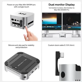 Acasis Mac mini M4 Dock & Dual-Bay SSD Enclosure
