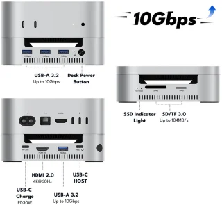 Acasis Mac mini M4 Dock & Dual-Bay SSD Enclosure