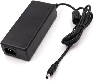 AC/DC-adapter laptopvoeding docking station, zwart