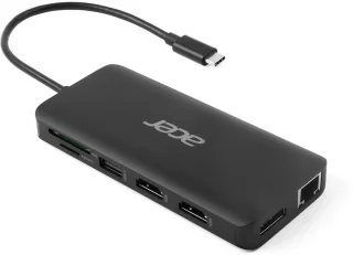 Acer 12-in-1 USB-C Dockingstation Zwart
