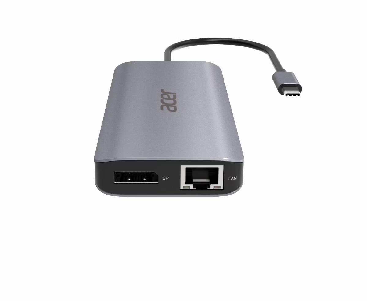 Acer 12-in-1 USB-C Laptop-Dockingstation Aluminium