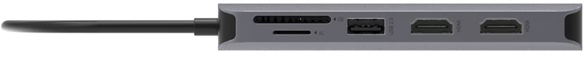 Acer 12-in-1 USB-C Laptop-Dockingstation Aluminium