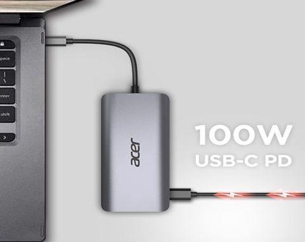 Acer 12-in-1 USB-C Laptop-Dockingstation Aluminium