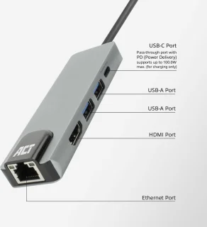 ACT AC7091 USB-C 4K Docking Station