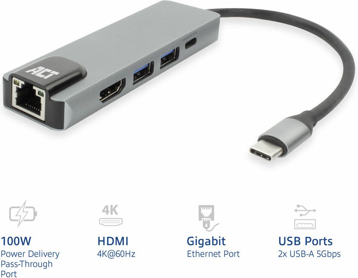 ACT AC7091 USB-C 4K Docking Station
