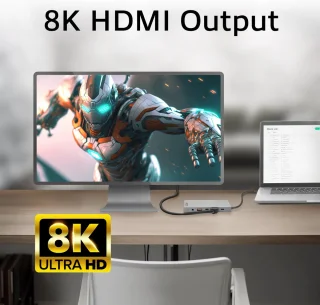 ACT AC7095 USB-C dockingstation met HDMI, Ethernet en USB-A/C poorten