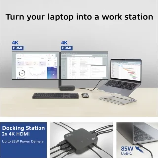 ACT AC7150 USB-C Docking Station 4K Dual HDMI DisplayLink
