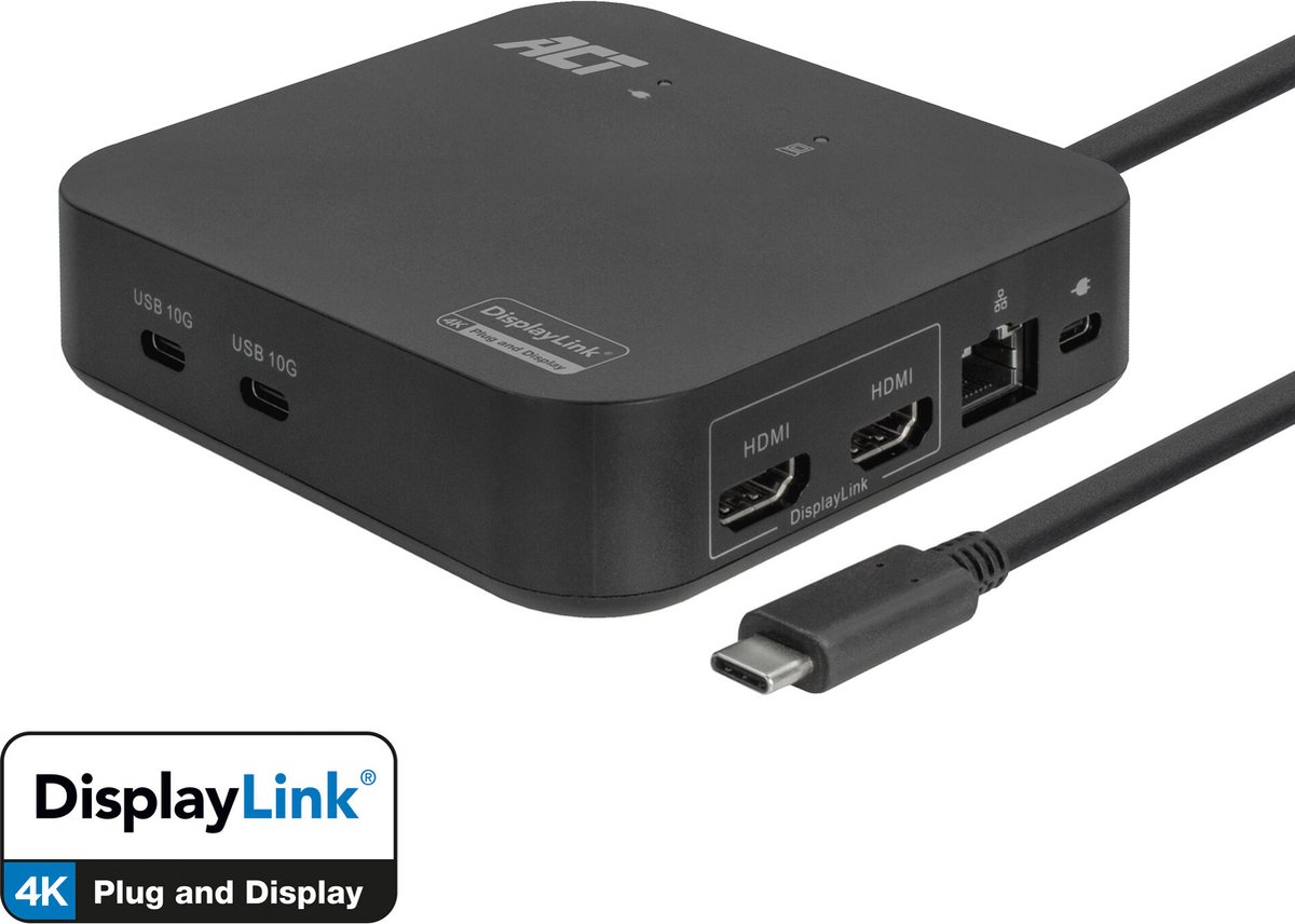 ACT AC7150 USB-C Docking Station 4K Dual HDMI DisplayLink