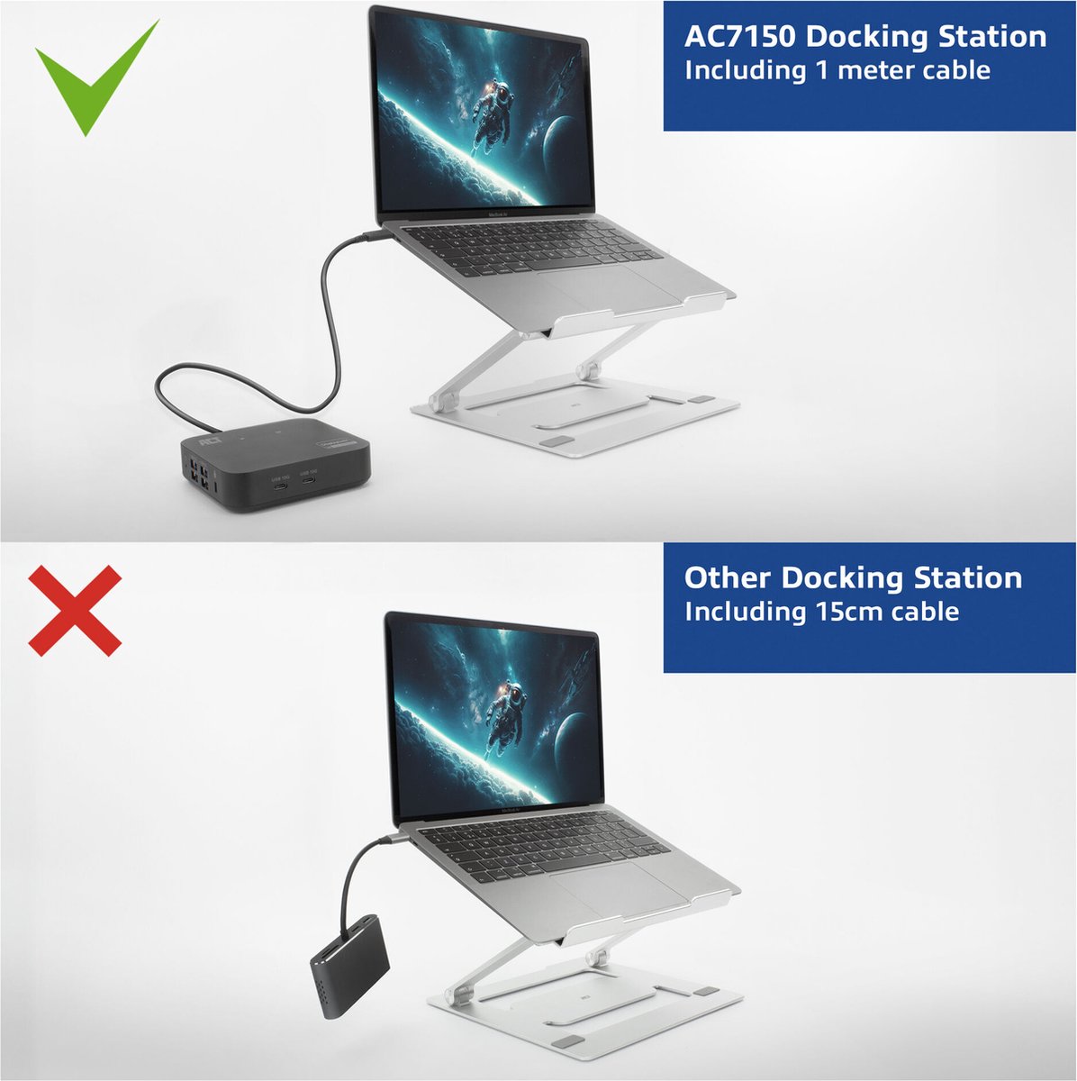 ACT AC7150 USB-C Docking Station 4K Dual HDMI DisplayLink