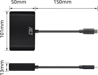 ACT AC7330 USB-C Multi Dock HDMI VGA Ethernet USB-A