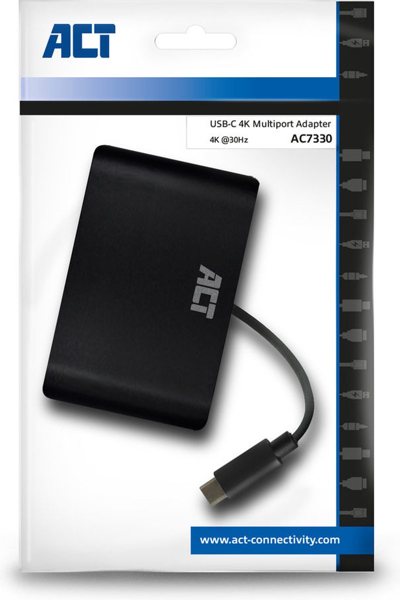 ACT AC7330 USB-C Multi Dock HDMI VGA Ethernet USB-A