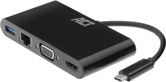 ACT AC7330 USB-C Multi Dock HDMI VGA Ethernet USB-A