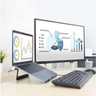 ACT AC8125 Notebookstandaard 15.6 Grijs