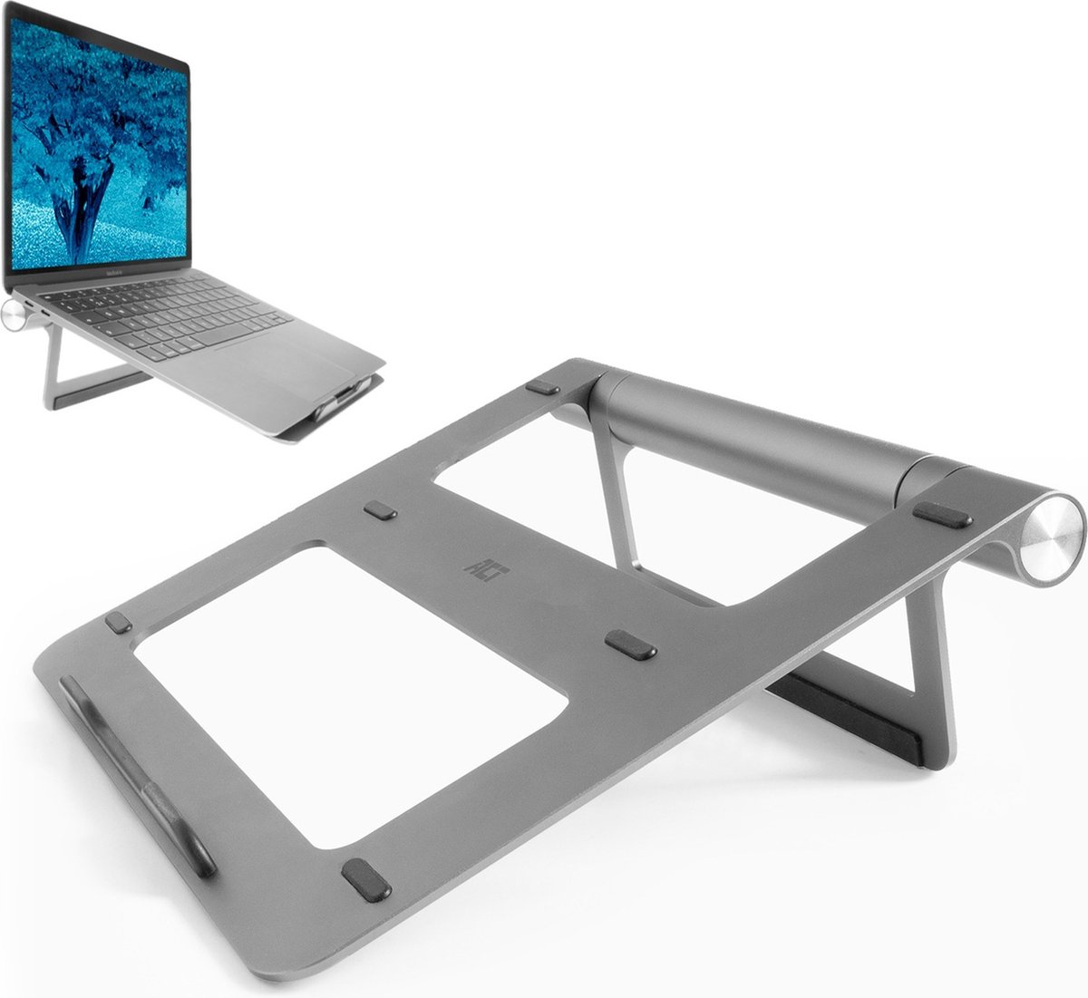 ACT AC8125 Notebookstandaard 15.6 Grijs