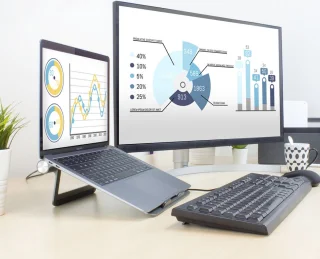 ACT AC8125 Notebookstandaard 15.6 Grijs