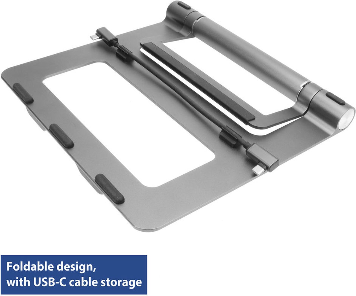 ACT AC8125 Notebookstandaard 15.6 Grijs