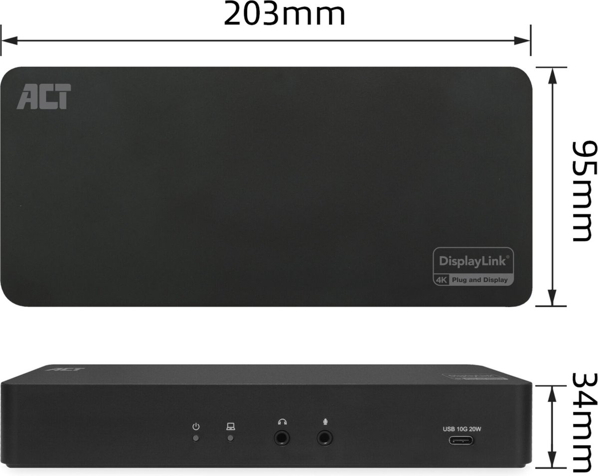 ACT DisplayLink AC7160 USB-C Docking Station 4K